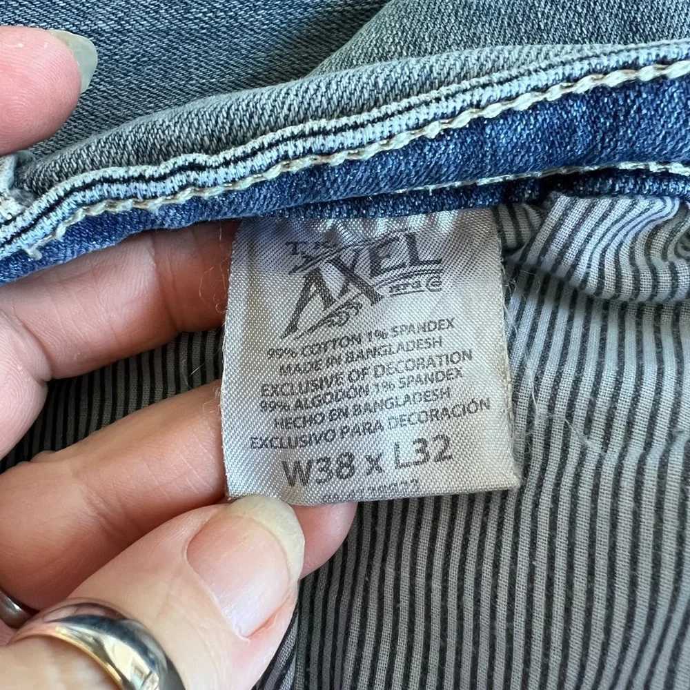 TK AXEL SLIM BOOT MENS DENIM JEANS SIZE 39x31.25” Y2K